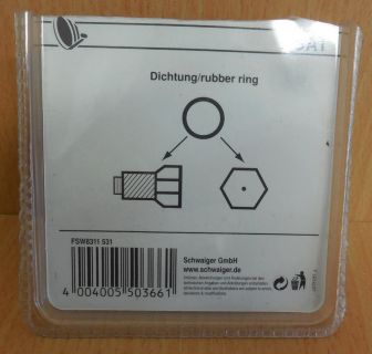 Schwaiger FSW8311 531 2x F-Stecker mit Dichtung 2 Stück für 7mm Kabel* so579