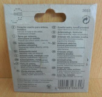 Skymaster Metal Antennen Stecker Metallausführung hochwertig vollgeschirmt*so584