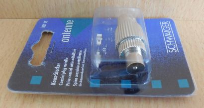 Schwaiger KST15 121 Koax-Stecker IEC Metall Koax Stecker Schraubanschluss* so593