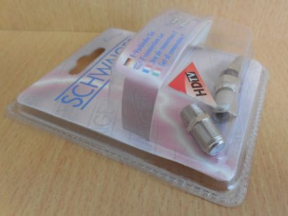 Schwaiger FLS321 F-Verbinder Set 1x F Verbinder 2x F Stecker 7mm HDTV* so599