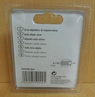 Schwaiger FLV390 Audio Y Adapter Klinke Stecker 3,5mm 2x Buchse 3,5mm* so610