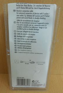 Schwaiger SAT Antennen Kabel Empfänger Anschlusskabel 3m F Stecker Koax* so612