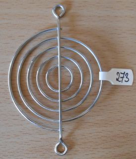 Fan Grill 64 x 64mm 6,4cm Lüfter Grill Gitter silber Sondermodell* pz273