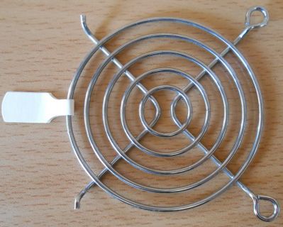 Fan Grill 64 x 64mm 6,4cm Lüfter Grill Gitter silber Sondermodell* pz274
