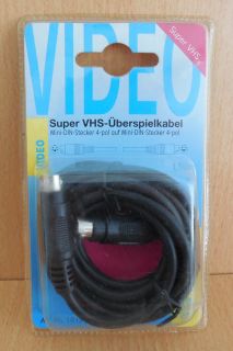BigBalloon S VHS SVHS Kabel 1,5m 4-pol Mini DIN Stecker 4-pol Mini DIN St.*so630
