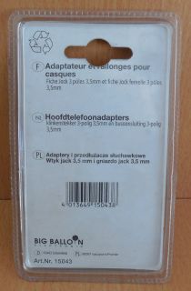 BigBalloon 5m Kopfhörer Klinke Verlängerung 3,5mm Stecker Kupplung stereo* so637