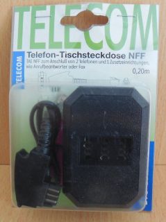BigBalloon Tisch Telefon Steckdose Dose TAE F Erweiterung auf 3-fach N F F*so639