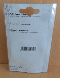BigBalloon Audio Cinch Kabel 1,5m 2x Cinch Stecker - 2x Cinch Stecker* so641