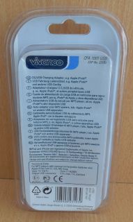 Vivanco KFZ USB Netzteil Ladenetzteil iPod iphone kompatibel ua MP3 Player*so644