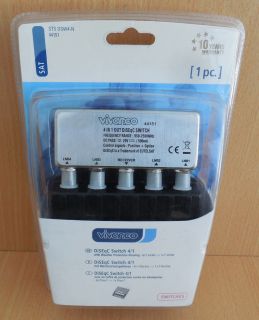 Vivanco STS DSW4 4 IN 1 Out DISEqC 1.0 2.0 Switch mit Wetterschutzgehäuse* so645