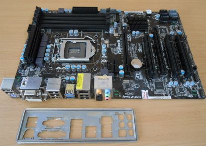ASRock H77 Pro4 MVP Rev 1.07 Mainboard +Blende Intel H77 Sockel 1155 DDR3* m725
