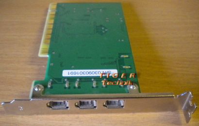 3-Port Adapter Card 3x FireWire IEEE 1394a Versch Hersteller Marken* sk27