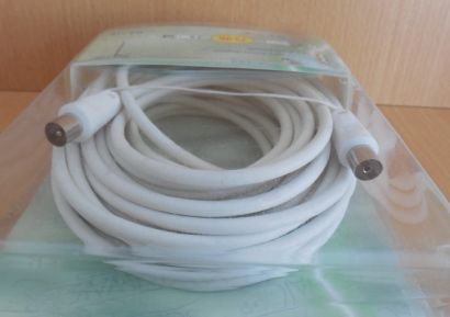 Schwaiger Antennen Empfänger Anschlusskabel Kabel 10m Koax Stecker Buchse* so657