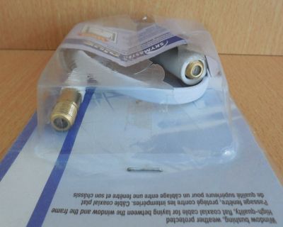Skymaster 37041 Fensterdurchführung wettergeschützt Koax Kabel 2x F-Buchse*so665
