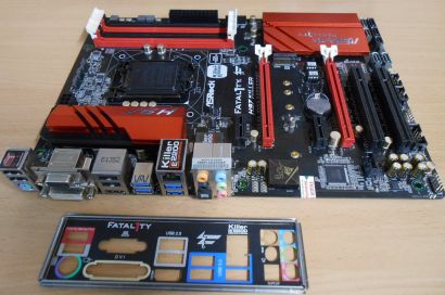 ASRock Fatal1ty H97 Killer Gaming Mainboard + Blende Intel H97 Sockel 1150* m742
