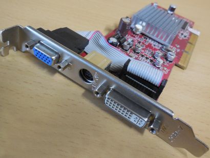 ATI R92 LE V1.3 Radeon 9250SE 128MB 64Bit VGA DVI TV Out AGP 8x Grafikkarte*g321