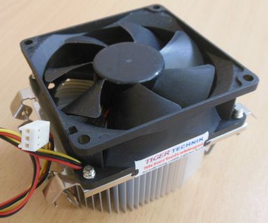 AMD Sockel AM2 AM2+ AM3 745 939 940 80mm 3-pol CPU Lüfter AluKu* ck293