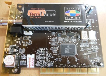 TERRATEC ReceiverSystem TerraTValue PCI TV-Card BT878 98375914 S-Video* tk41