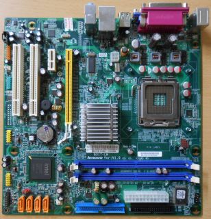 Lenovo G31T-LM L-IG31A V1.0 45C2882 M57e Mainboard +Blende Sockel 775 DDR2* m761