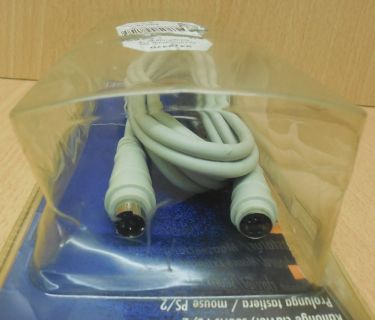 Schwaiger Tastatur Maus PS/2 Verlängerung Stecker-Buchse 2m voll geschirmt*so677