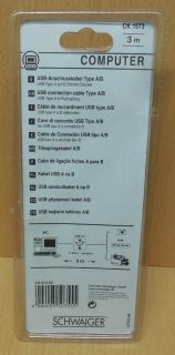 Schwaiger CK 1573 USB 2.0 Kabel 3m Typ A Stecker Typ B Stecker* so678