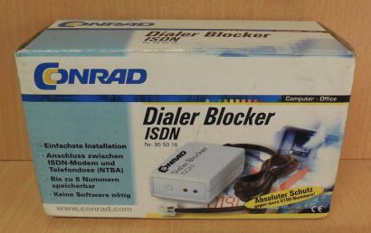 Conrad Dialer Blocker ISDN 95 50 16 zum Schutz gegen teure Nummern* so702