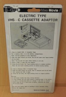 Video Movie HQ VHS C Kassettenadapter Kassetten Adapter für VHS-Rekorder* So708