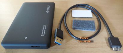 Orico 2599US3 2,5 Zoll HDD Gehäuse USB3.0 SATA I II III HDD SSD 0.5m Kabel* pz79