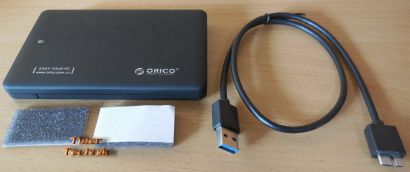 Orico 2599US3 2,5 Zoll HDD Gehäuse USB3.0 SATA I II III HDD SSD 0.5m Kabel* pz79