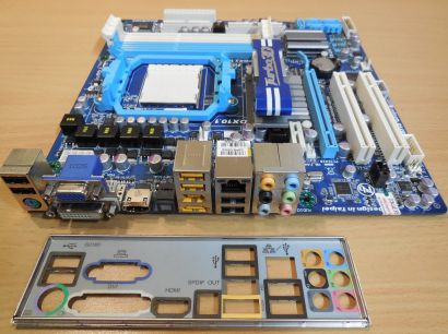 Gigabyte GA-880GM-UD2H Rev1.3 Mainboard+Blende AMD 880 Sockel AM3 PCIe DDR3*m781
