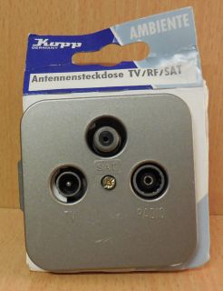 Kopp Ambiente platin Antenne Steckdose 3 fach Dose TV RF SAT 9162.4308.3* so743
