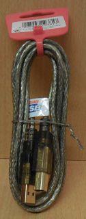 Vivanco PSB CK156 2 USB2.0 Kabel silber 1,8m Typ A Typ B Stecker vergoldet*so769