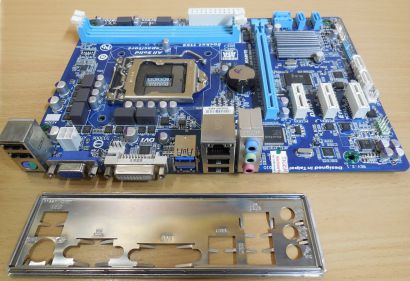 Gigabyte GA-H61MA-D3V Rev2.1 Mainboard +Blende Intel H61 Sockel 1155 DDR3* m790