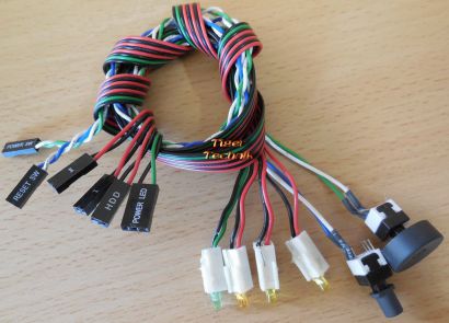 Chieftec- Antec Power Reset Schalter mit Power HDD LED und 2 weitere LED* pz423 Chieftec- Antec Power Reset Schalter mit Power HDD LED und 2 weitere LED* pz423