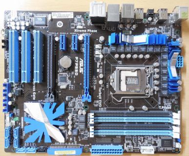 Asus P7P55D Rev1.02G Mainboard+Blende Intel P55 Sockel 1156 DDR3 PCIe GBLAN*m830