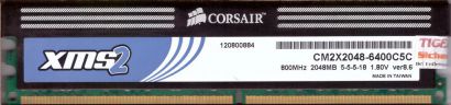 Corsair XMS2 4GB Kit 2x 2GB CM2X2048-6400C5C PC2-6400 DDR2 800MHz RAM* r422