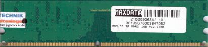 Swissbit MEU12864D5BC1EP-30R PC2-5300 1GB DDR2 667MHz Arbeitsspeicher RAM* r447