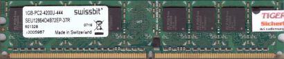 Swissbit SEU12864D4B72EP-37R PC2-4200 1GB DDR2 533MHz Arbeitsspeicher RAM* r450
