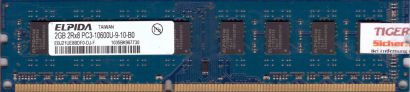 Elpida EBJ21UE8BDF0-DJ-F PC3-10600 2GB DDR3 1333MHz RAM HP 497157-D01* r452