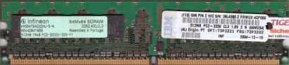 Infineon HYS64T64000HU-5-A PC2-3200 512MB DDR2 400MHz Arbeitsspeicher RAM* r458