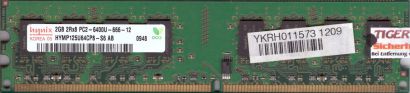Hynix HYMP125U64CP8-S6 AB PC2-6400U CL6 2GB DDR2 800MHz Arbeitsspeicher RAM*r466