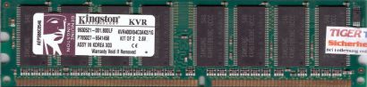 Kingston KVR400X64C3AK2 1G PC-3200 512MB DDR1 400MHz 9930521-001 B00LF RAM* r488