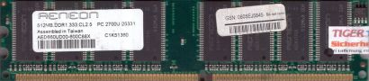 Aeneon AED660UD00-600C88X PC-2700 512MB DDR1 333MHz Arbeitsspeicher DDR RAM*r506