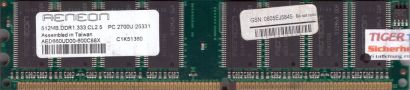 Aeneon AED660UD00-600C88X PC-2700 512MB DDR1 333MHz Arbeitsspeicher DDR RAM*r506