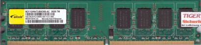 Elixir M2Y1GH64TU8HD6B-AC PC2-6400 1GB DDR2 800MHz Arbeitsspeicher RAM* r519