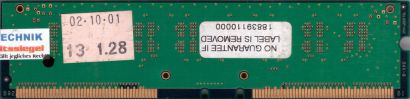 Samsung MR16R0828BN1-CK8 800-45 PC800 128MB 8 RDRAM 800MHz Rambus RIMM* r520