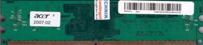 Apacer 78.91G66.9K5 PC2-4300 512MB DDR2 533MHz CL4 Arbeitsspeicher RAM* r536