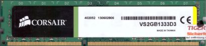 Corsair VS2GB1333D3 PC3-10600 2GB DDR3 1333MHz CL9 Arbeitsspeicher RAM* r542