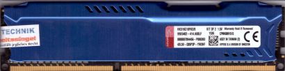 Kingston HyperX Fury 8GB Kit 2x4GB HX316C10FK2 8 PC3-12800 DDR3 1600MHz RAM*r558