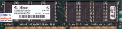 Infineon HYS64D128320HU-5-B PC-3200 1GB DDR1 400MHz Arbeitsspeicher RAM* r574